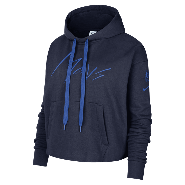 DALLAS MAVERICKS NIKE WOMENS COURTSIDE NAVY HOODIE