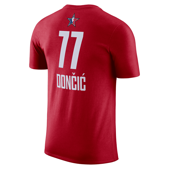 DALLAS MAVERICKS LUKA DONČIĆ 22-23 ALL-STAR RED NAME & NUMBER TEE