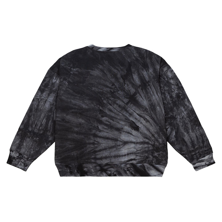 DALLAS MAVERICKS MITCHELL & NESS WOMEN'S BLACK TIE DYE CREW