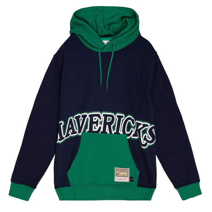 DALLAS MAVERICKS MITCHELL & NESS HARDWOOD CLASSIC BIG FACE HOODIE