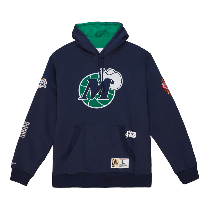 DALLAS MAVERICKS MITCHELL & NESS HARDWOOD CLASSIC ORIGINS HOODIE