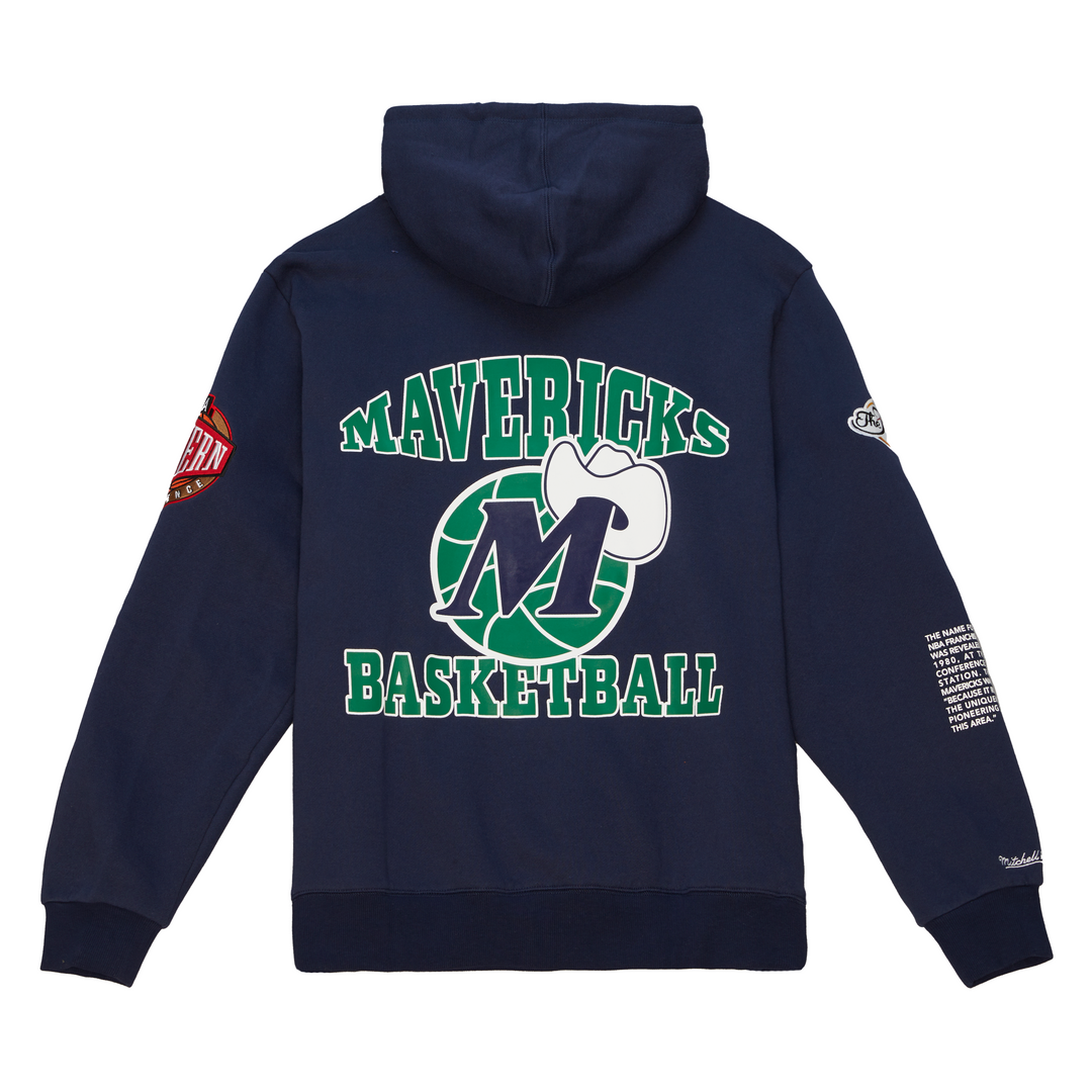 DALLAS MAVERICKS MITCHELL & NESS HARDWOOD CLASSIC ORIGINS HOODIE