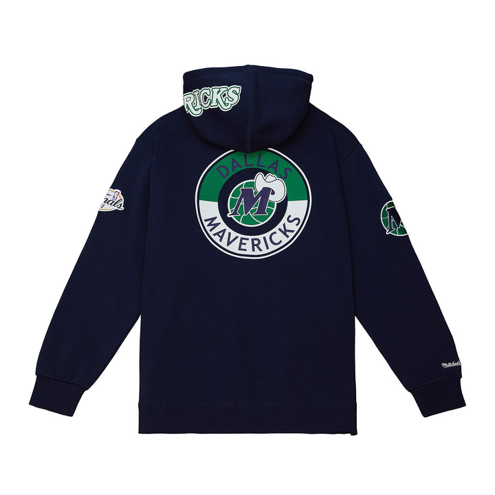 DALLAS MAVERICKS MITCHELL & NESS HARDWOOD CLASSIC NAVY HOODIE