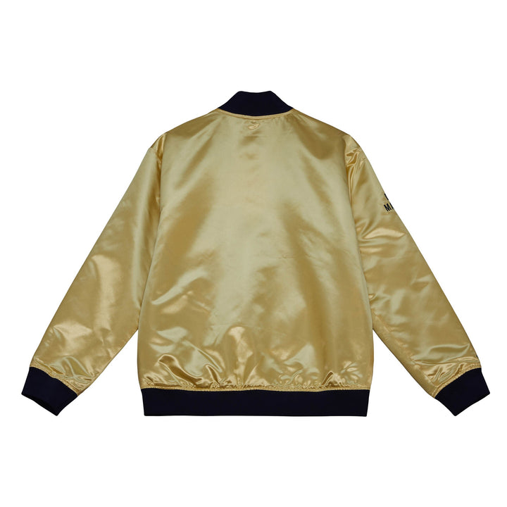 DALLAS MAVERICKS MITCHELL & NESS HARDWOOD CLASSIC GOLD SATIN JACKET