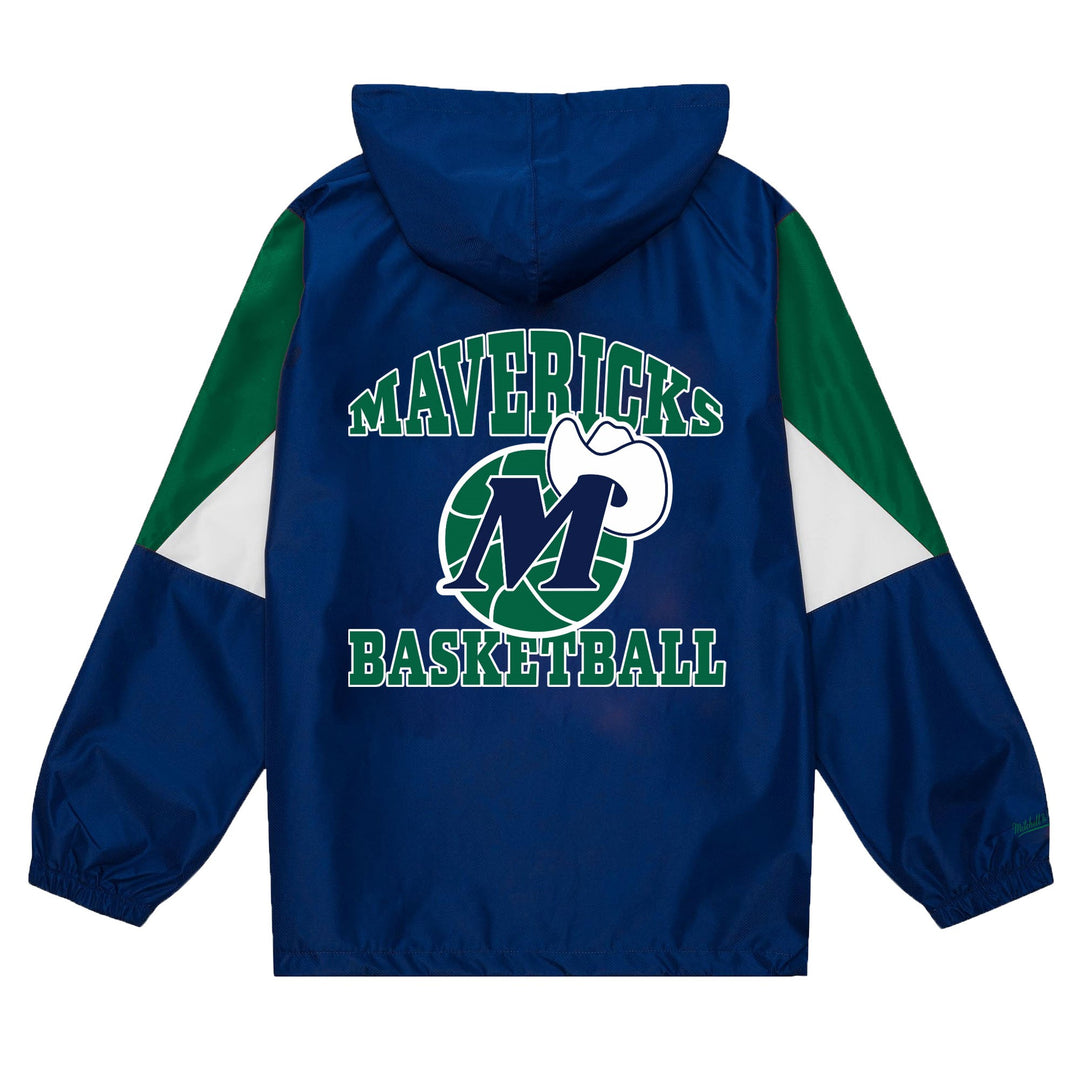 DALLAS MAVERICKS MITCHELL & NESS HARDWOOD CLASSIC ORIGINS QUARTER ZIP HOODIE