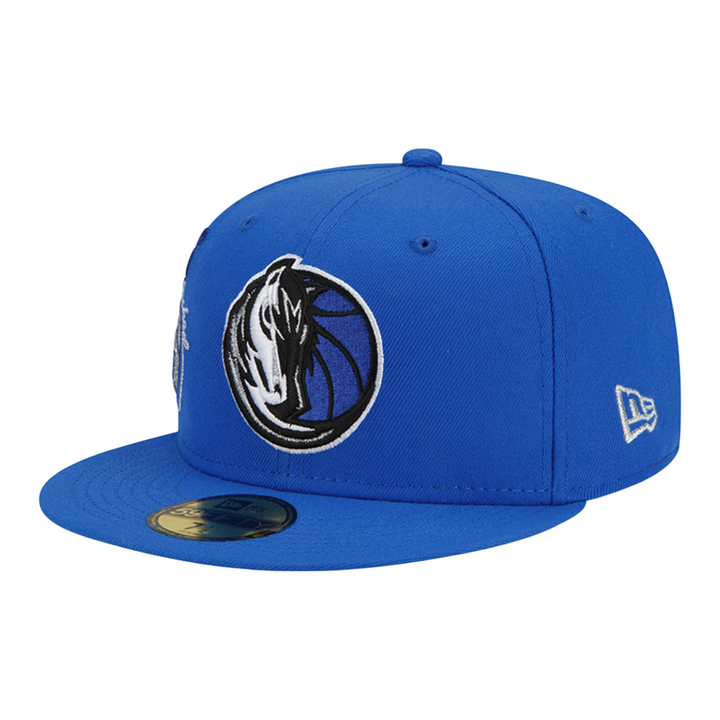 DALLAS MAVERICKS NEW ERA 5950 BACK HALF ROYAL FITTED CAP