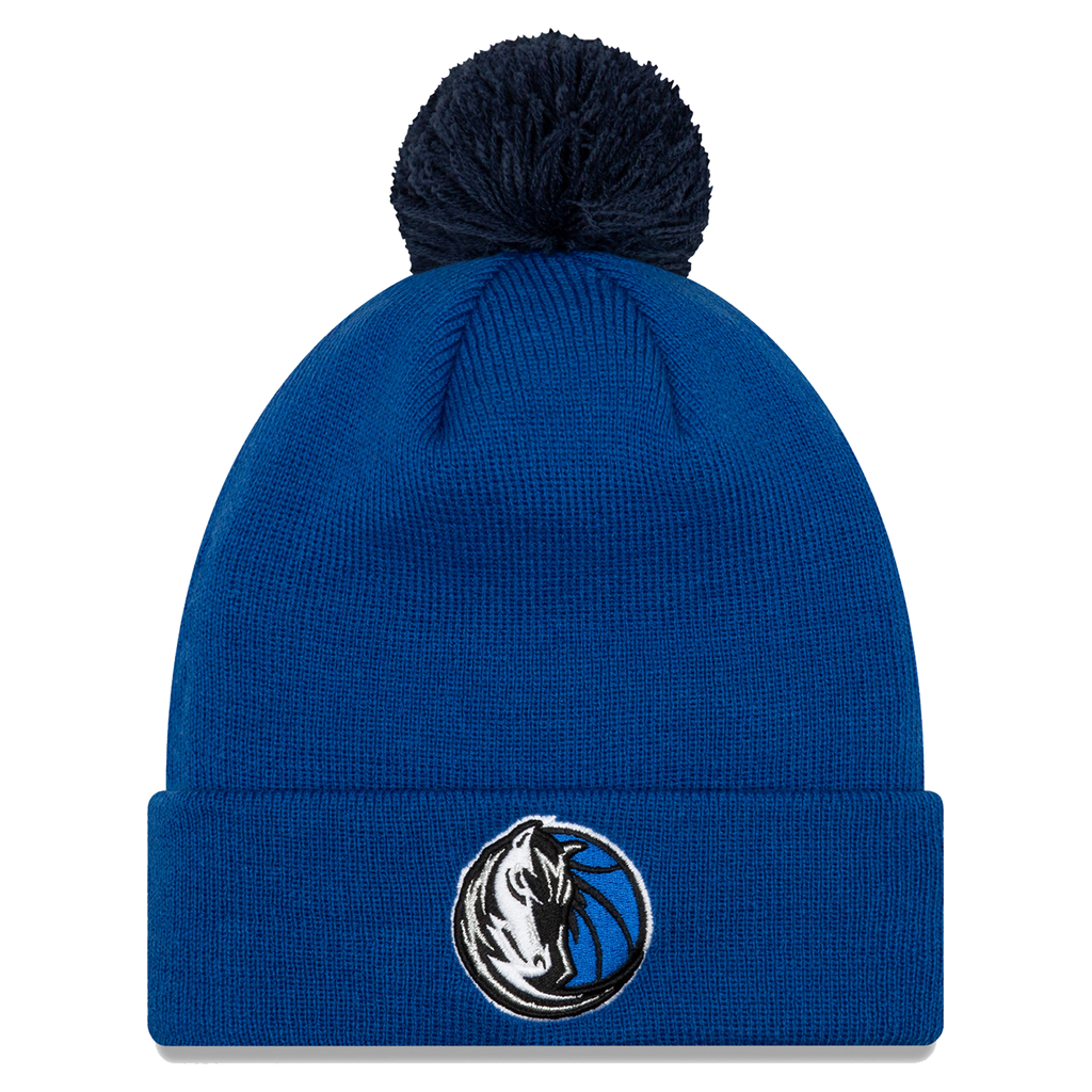 DALLAS MAVERICKS NEW ERA FREE THROW ROYAL KNIT HAT Mavs Shop