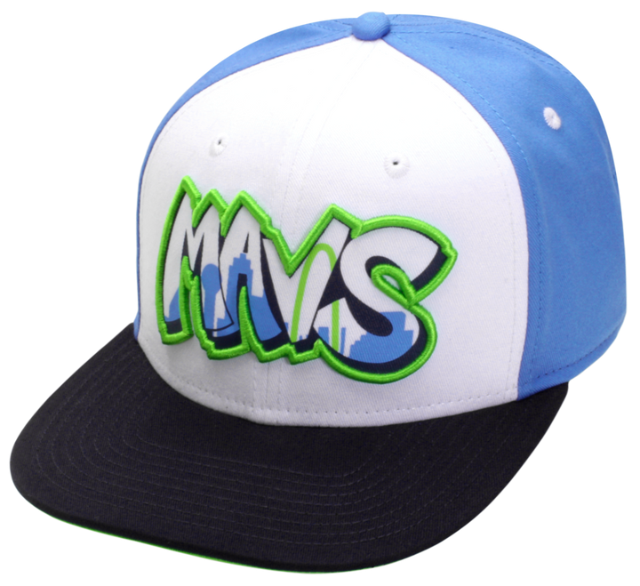 DALLAS MAVERICKS CITY EDITION 19-20 SKYLINE GRAFFITTI WORDMARK SNAPBACK CAP