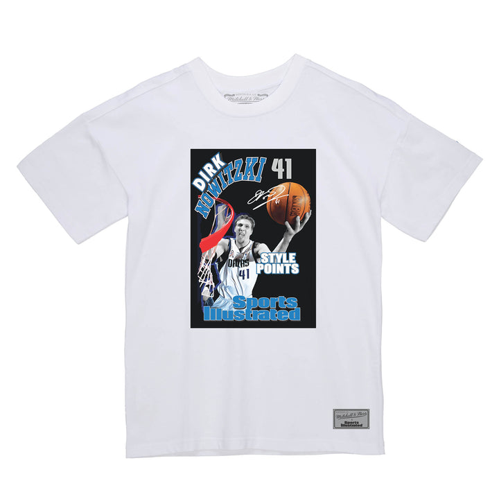 DALLAS MAVERICKS MITCHELL & NESS 2022 DIRK NOWITZKI PHOTO REAL TEE