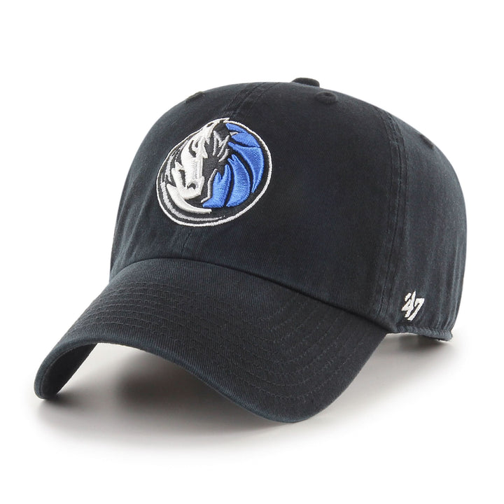 DALLAS MAVERICKS 47 BRAND HORSE HEAD BLACK CLEAN UP CAP