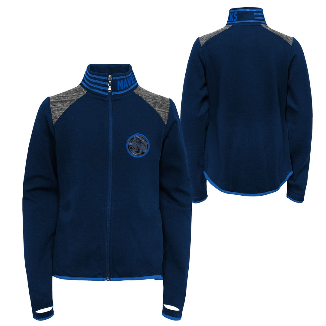 DALLAS MAVERICKS GIRLS AVIATOR FULL ZIP JACKET