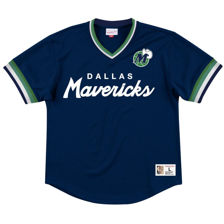 DALLAS MAVERICKS BIG & TALL HARDWOOD CLASSIC MESH V-NECK TEE