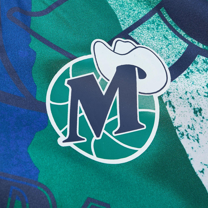 DALLAS MAVERICKS MITCHELL & NESS WOMEN'S HARDWOOD CLASSIC M-HAT SATIN JACKET