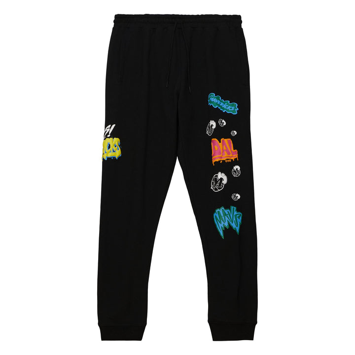 DALLAS MAVERICKS MITCHELL & NESS HARDWOOD CLASSIC STICKER PANTS