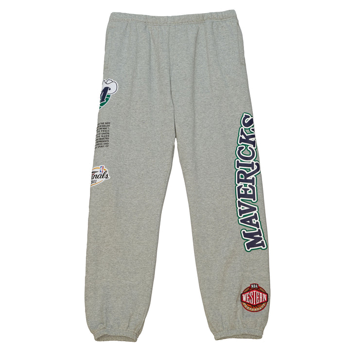 DALLAS MAVERICKS MITCHELL & NESS HARDWOOD CLASSIC ORIGINS FLEECE PANTS