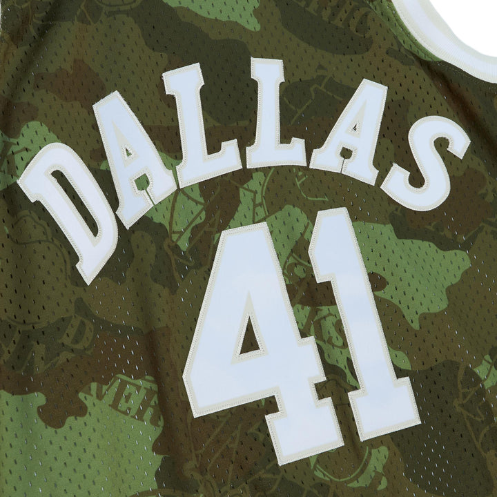 DALLAS MAVERICKS MITCHELL & NESS HARDWOOD CLASSIC CAMO JERSEY