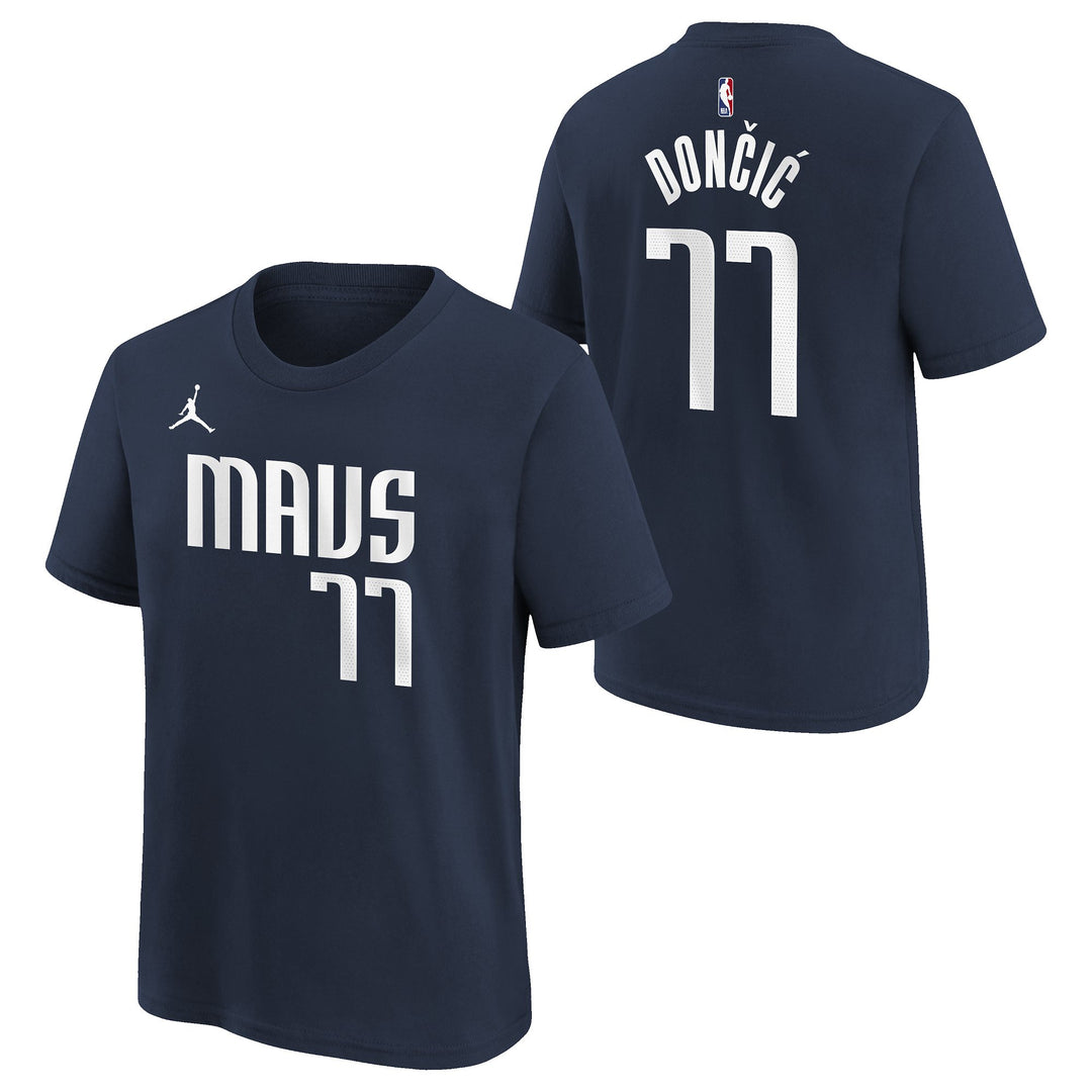 DALLAS MAVERICKS NIKE JORDAN STATEMENT YOUTH LUKA DONČIĆ NAME & NUMBER TEE