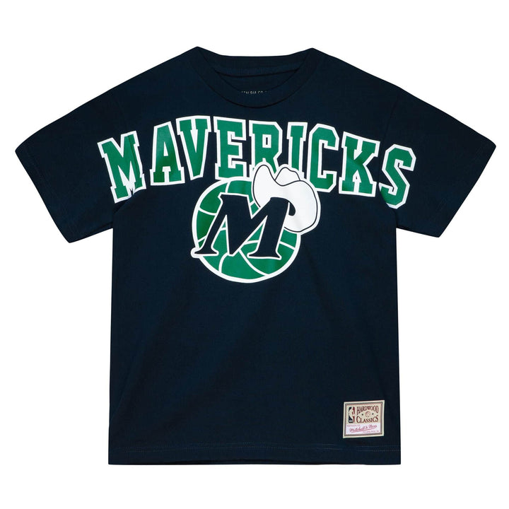 DALLAS MAVERICKS MITCHELL & NESS WOMEN'S HARDWOOD CLASSIC LOGO T-SHIRT