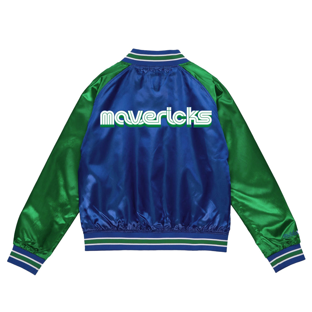 DALLAS MAVERICKS MITCHELL & NESS CITY EDITION  LIGHTWEIGHT SATIN JACKET